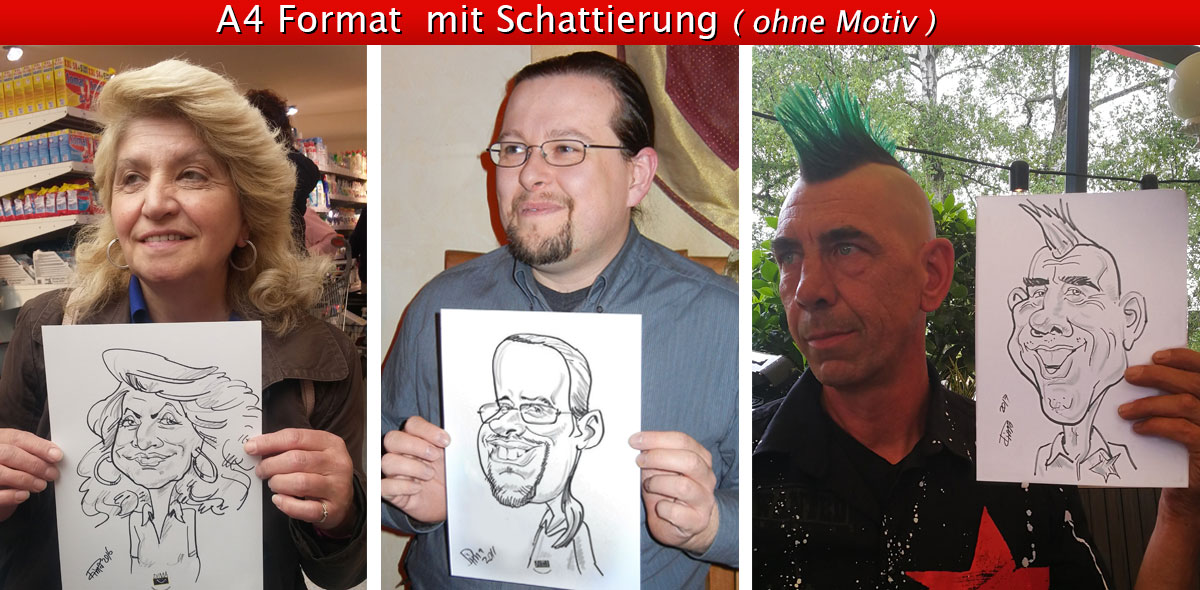 karikatur mit Schattierung